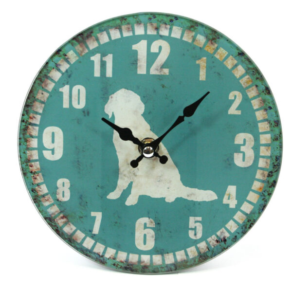 Glass Animal Print Design Wall or Free-Standing Clock