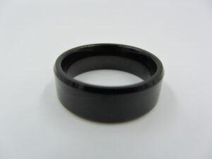 Men's Fashion Ring - Plain Black Titanium