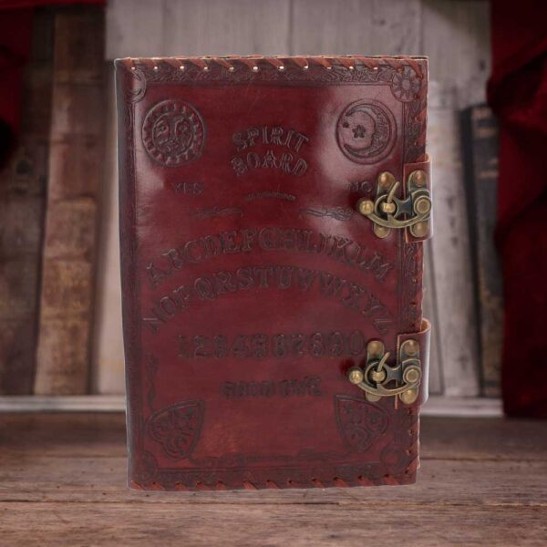 Spirit Board Clasping Embossed Leather Journal - Image 5