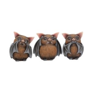 Three Wise Bats Figurines 8.5cm