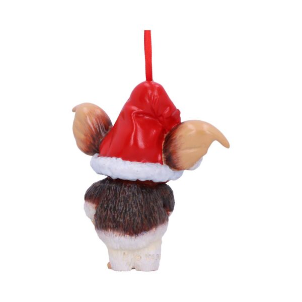 Gremlins Gizmo in Santa Hat Hanging Festive Decorative Ornament - Image 3