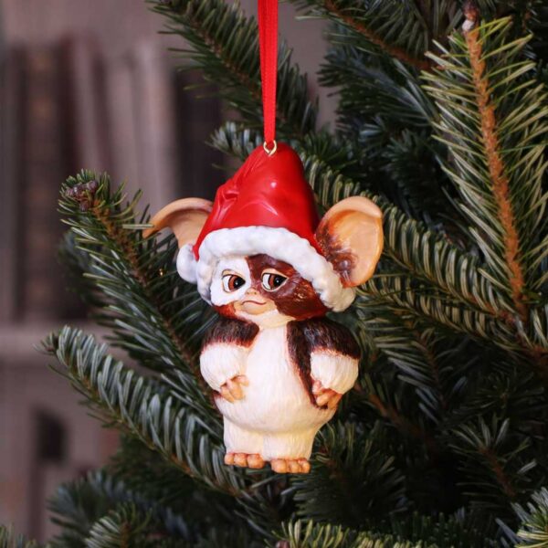 Gremlins Gizmo in Santa Hat Hanging Festive Decorative Ornament - Image 5