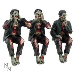 See No, Hear No Speak No Evil Zombies Figurine Ornaments
