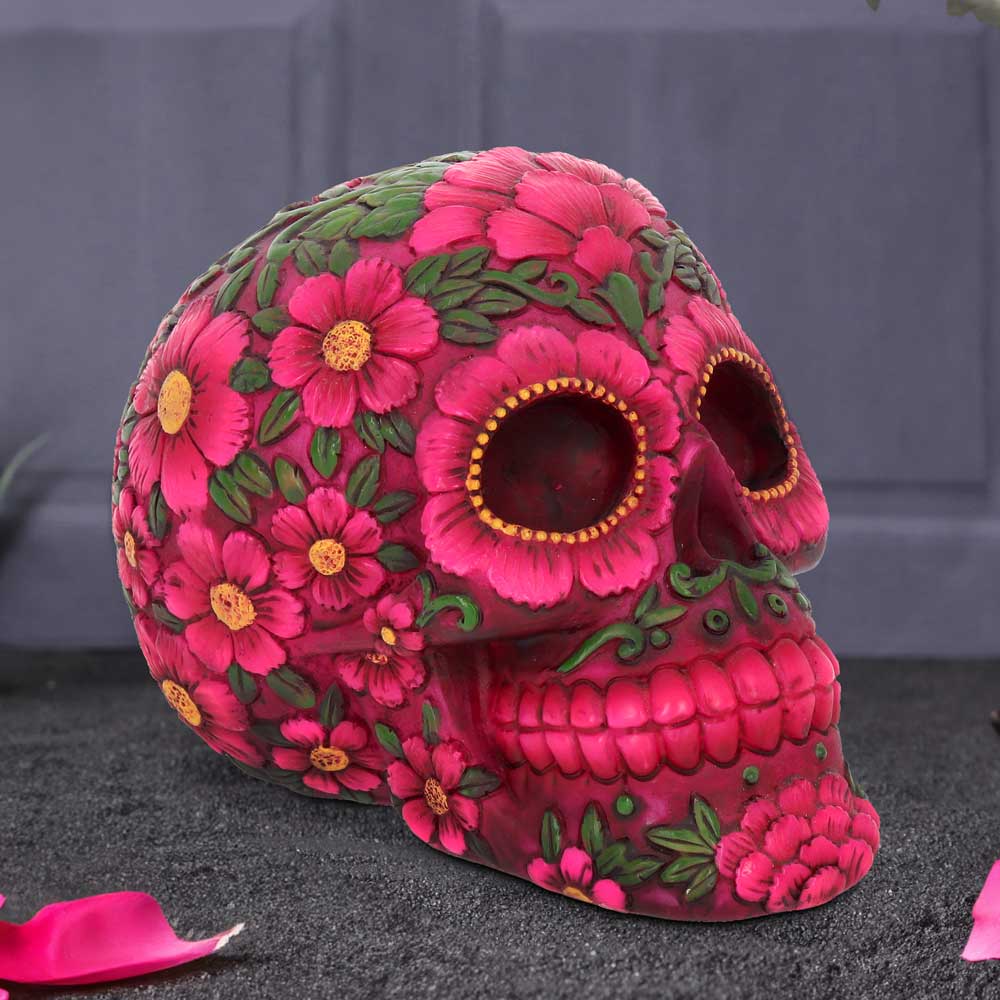 Sugar Blossom Pink Skull 14.5cm - Image 5
