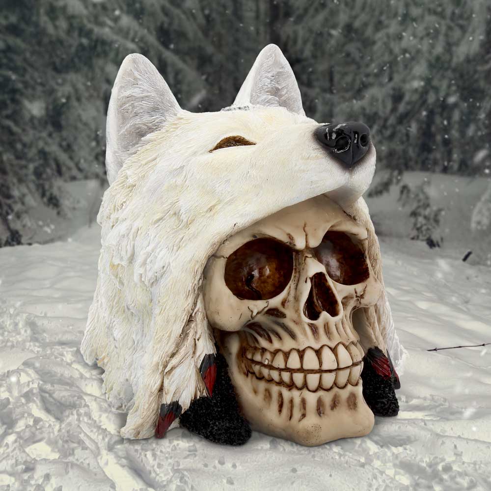 Night Wolf Skull 15.6cm - Image 5