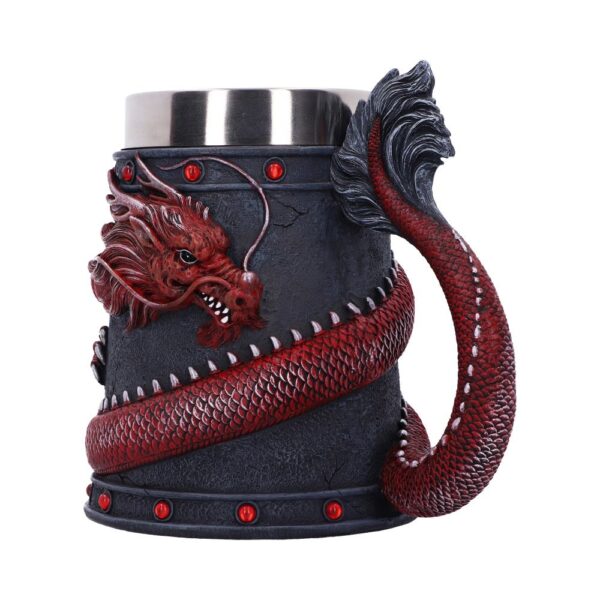 Dragon Coil Tankard Red 16cm - Image 2
