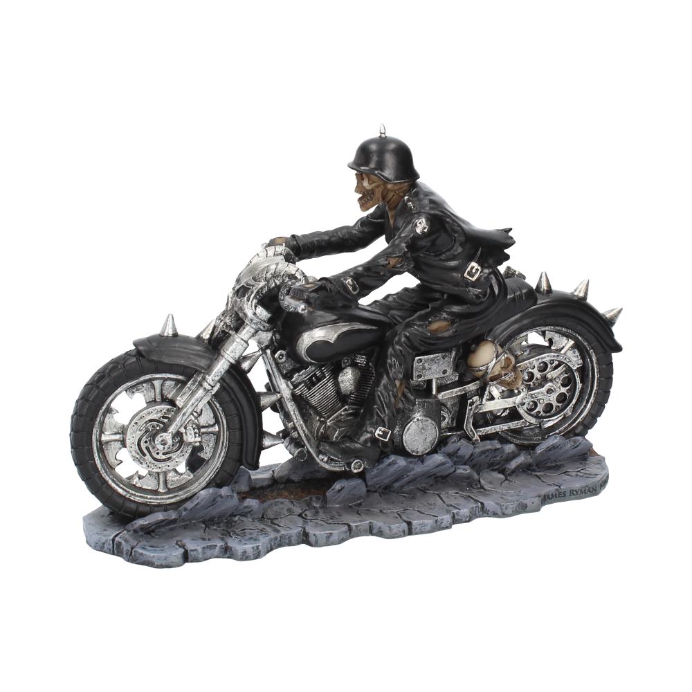Hell on the Highway Skeleton Motorbike Ornament Figurine by James Ryman - Image 3
