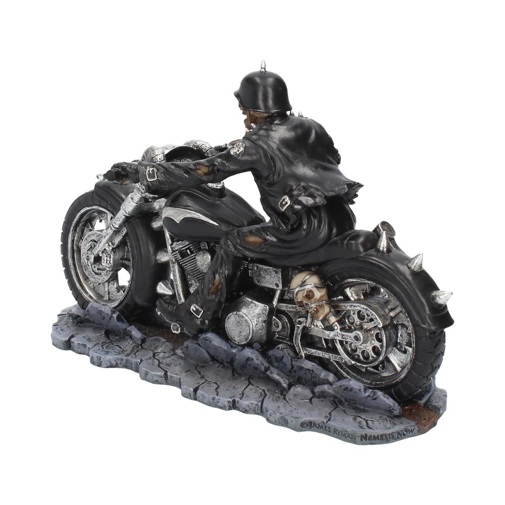 Hell on the Highway Skeleton Motorbike Ornament Figurine by James Ryman - Image 4