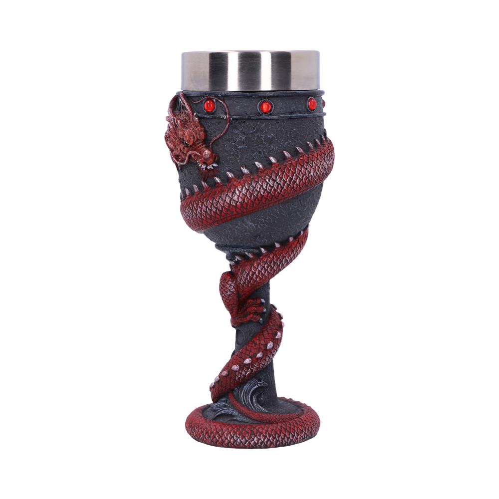 Dragon Coil Goblet Red 20cm - Image 2
