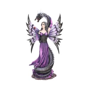 Guardians Embrace Large Dark Fairy Dragon Ornament