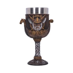 Valhalla Goblet Viking Dragon Boat Wine Glass