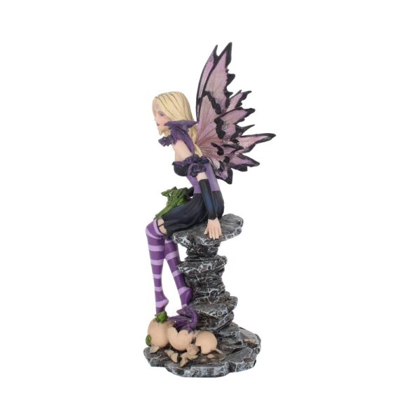 Amethyst and Hatchlings 25.5cm Purple Fairy and Baby Dragon Figurine - Image 2