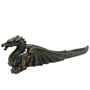 Mechanical Fire Steampunk Dragon Incense Burner 33cm