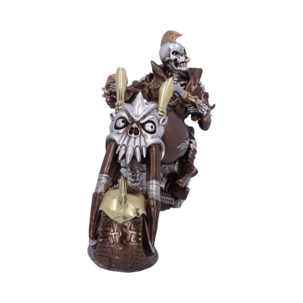 Wheels of Steel 29cm Steampunk Motorcycle Skeleton Figurine. - Image 4