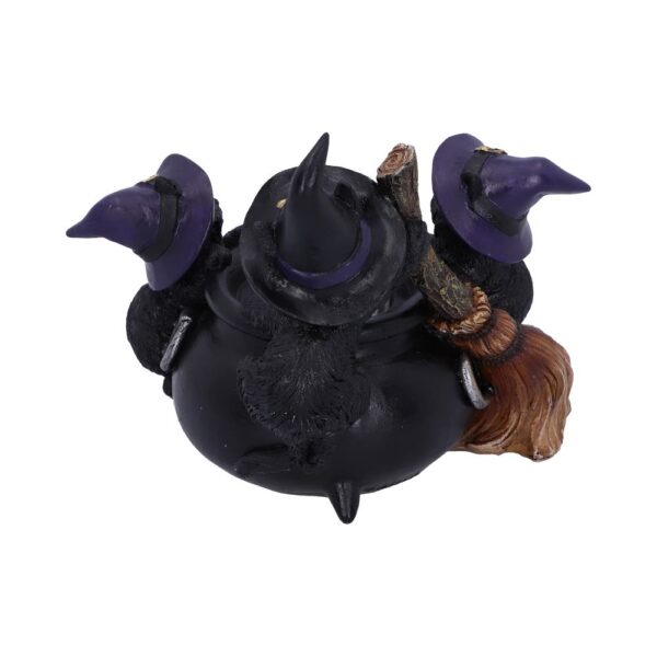 Familiar Cauldron Black Cat Candle Holder 12.5cm - Image 3