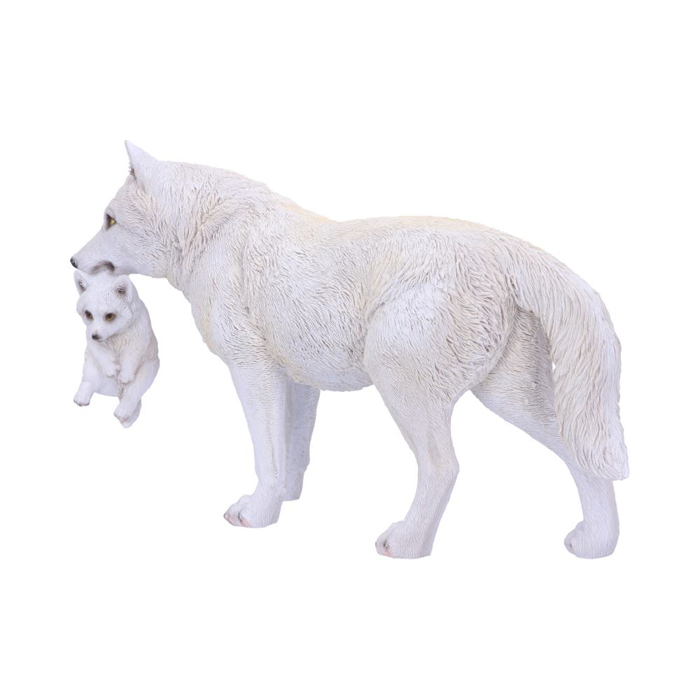 Winter Bond Mother Wolf and Pup Figurine 30cm - Image 2