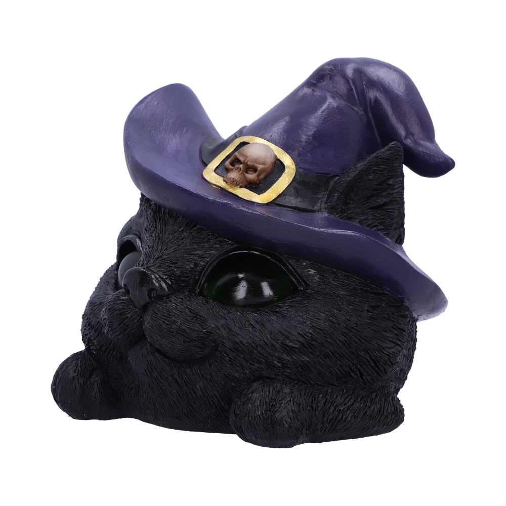 Familiar Grin black cat head with light up eyes 13.8cm - Image 2