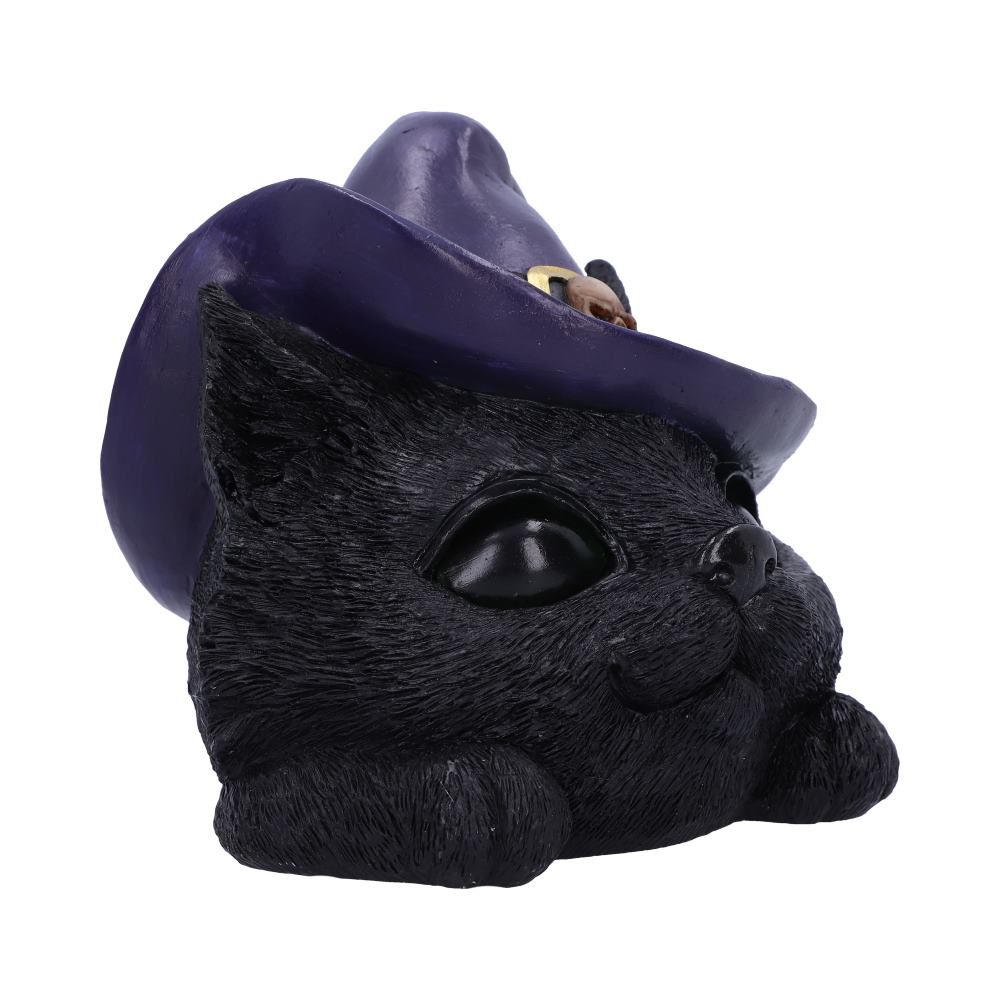 Familiar Grin black cat head with light up eyes 13.8cm - Image 4