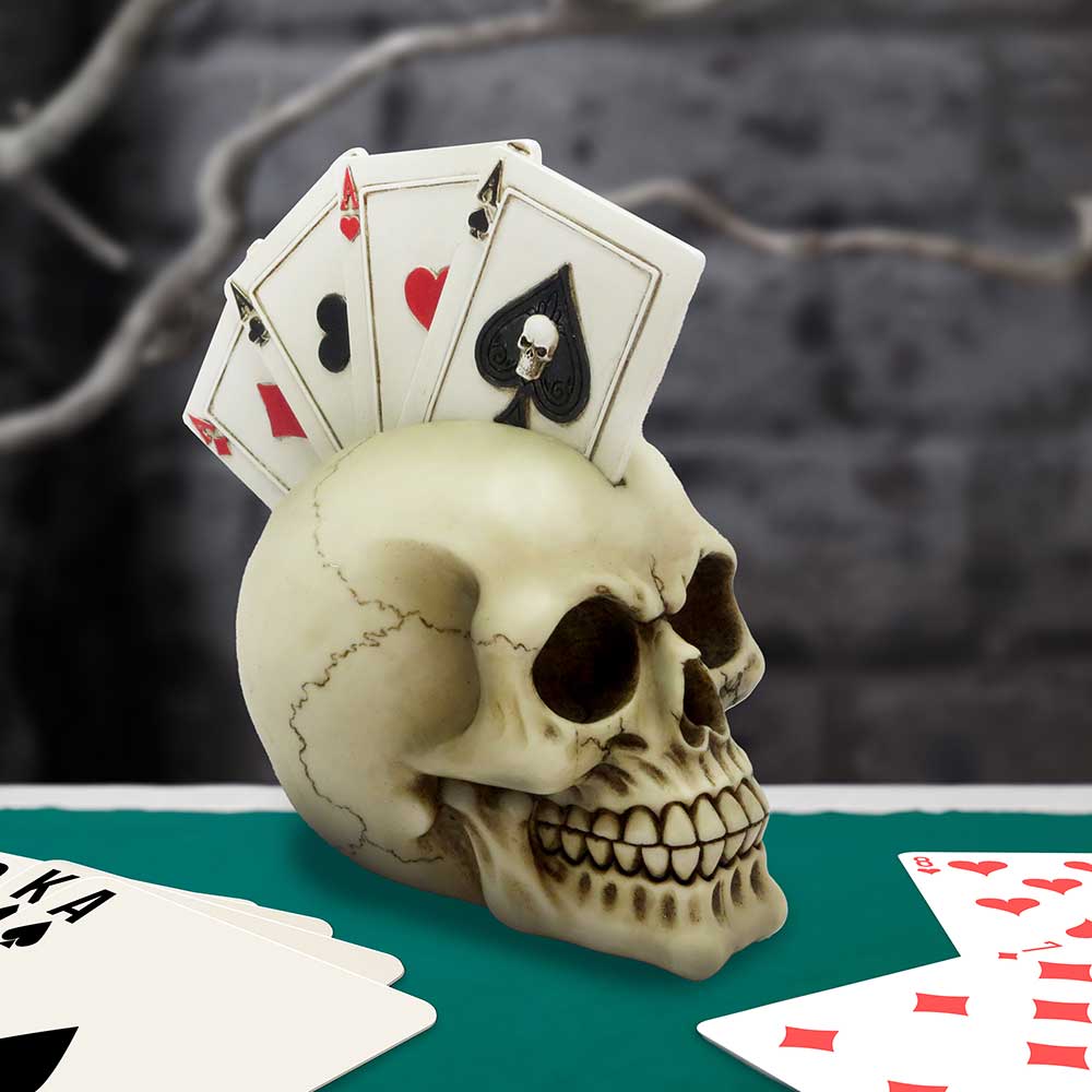 Four of a Kind Playing Cards Skull Head 19cm - Image 5