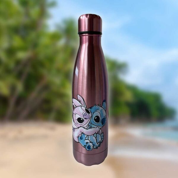 Disney Stitch and Angel Stainless Steel Water Bottle 500ml - Image 2