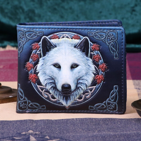 Lisa Parker Guardian of the Fall White Autumn Wolf Wallet - Image 5