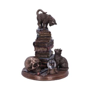 Feline Scholars Bronzed Cat Ornament