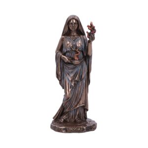 Hestia Goddess of Home and Hearth Bronzed Figurine