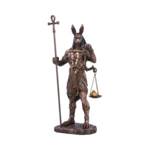 Bronzed Anubis Figurine  Guardian of the Tombs, Symbol of Justice