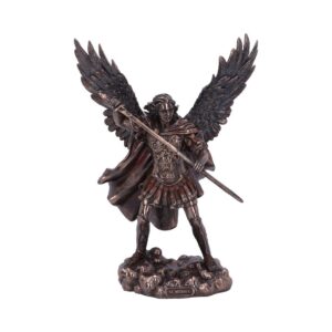 Bronzed Saint Michael the Defender Archangel Figurine
