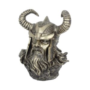 Bronzed Odin Norse Viking God Bust