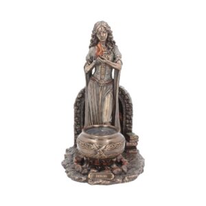 Brigid Irish Goddess Bronzed Figurine