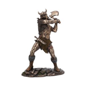 Berserker Bronzed Viking medium warrior figurine with axe