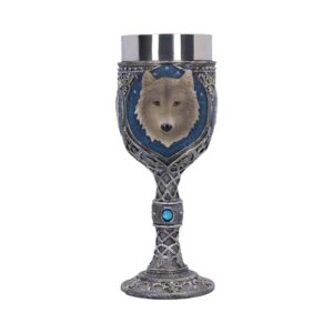 Lone Wolf Grey Animal Goblet 19.5cm