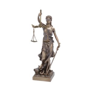 Bronzed La Justicia The Goddess Of Divine Justice 33cm