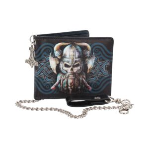 Danegeld Viking Wallet with Decorative Chain Black 11cm