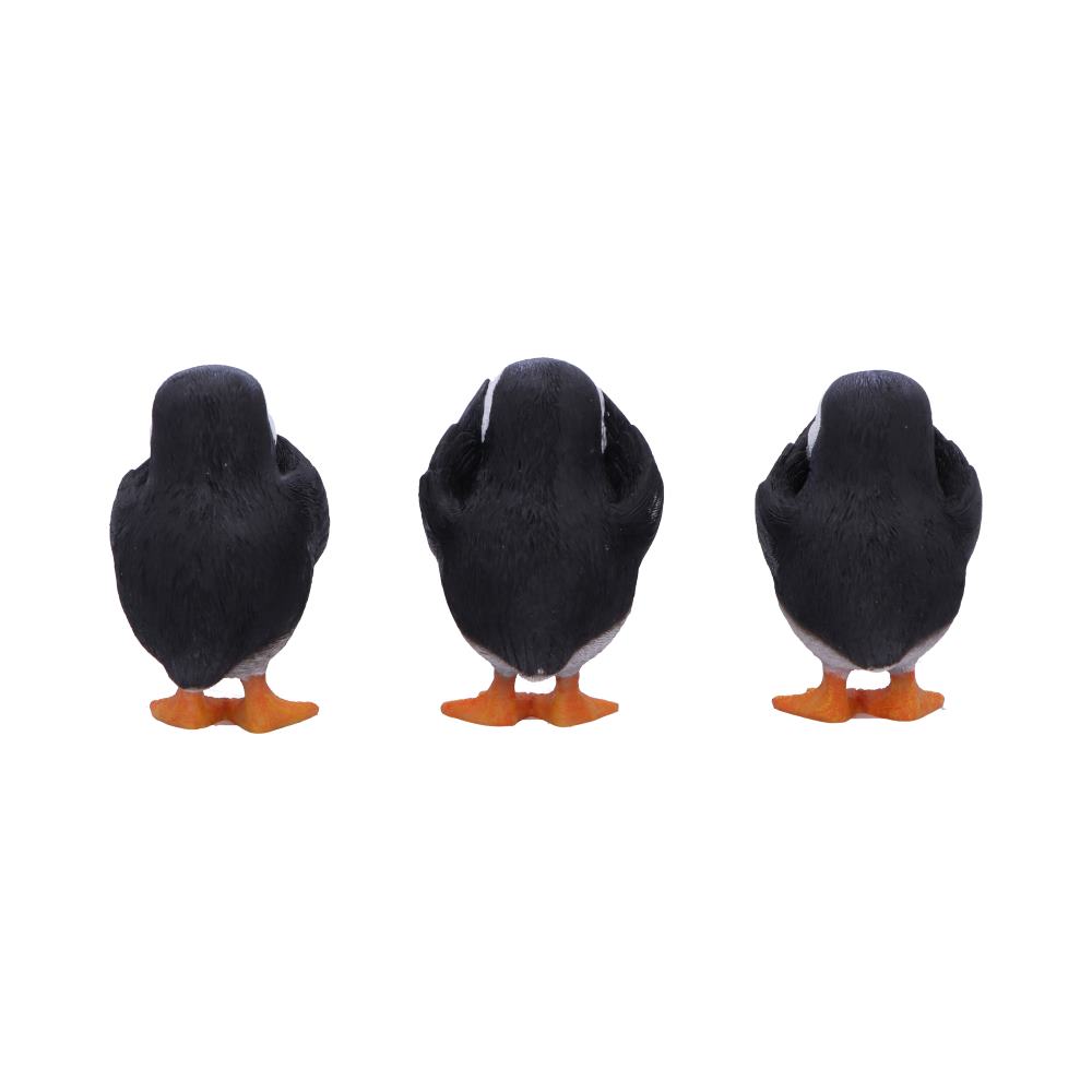 Three Wise Puffin Figurines - Image 3