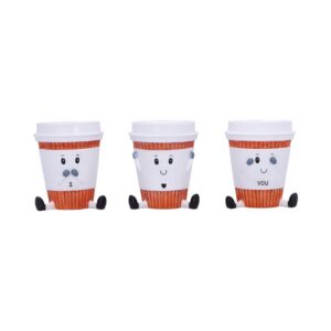 Three Wise Coffee Cups Figurines by