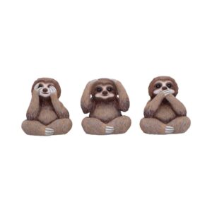Three Wise Sloths Figurines by