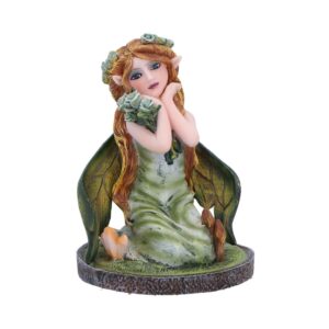Clover Green Crystal Fairy Figurine