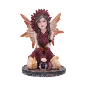 Poppy Red Crystal Fairy Figurine