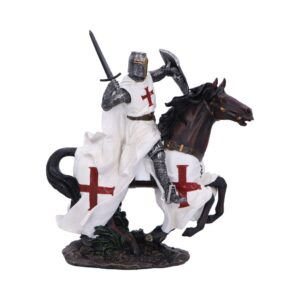 Take to Your Steed  Medieval Templar Knight Figurine