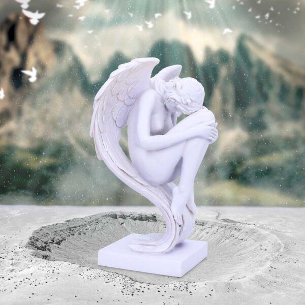 Angels Contemplation White Angel Figurine 28cm - Image 5