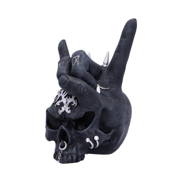 Horns Up Rocking Skull Ornament - Image 4
