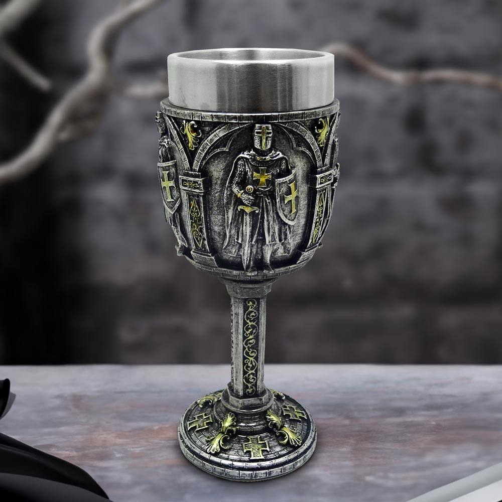 Galant Medieval Knight Metallic Goblet - Image 5