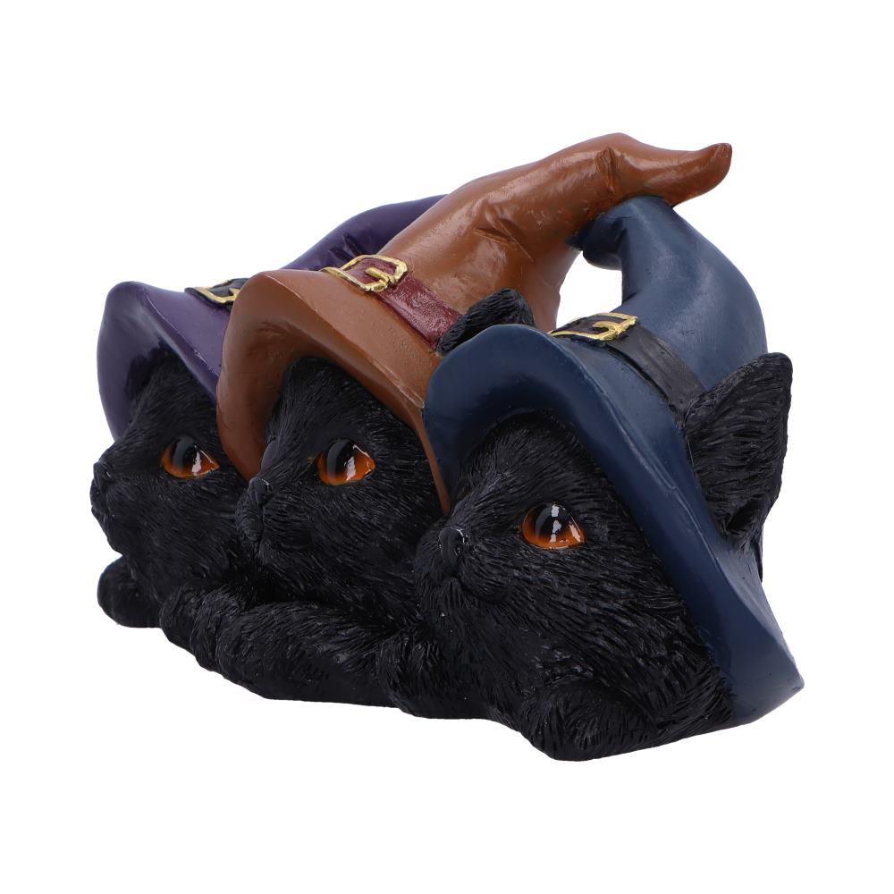 Trio of Mischief Witches Cats Figurine - Image 2
