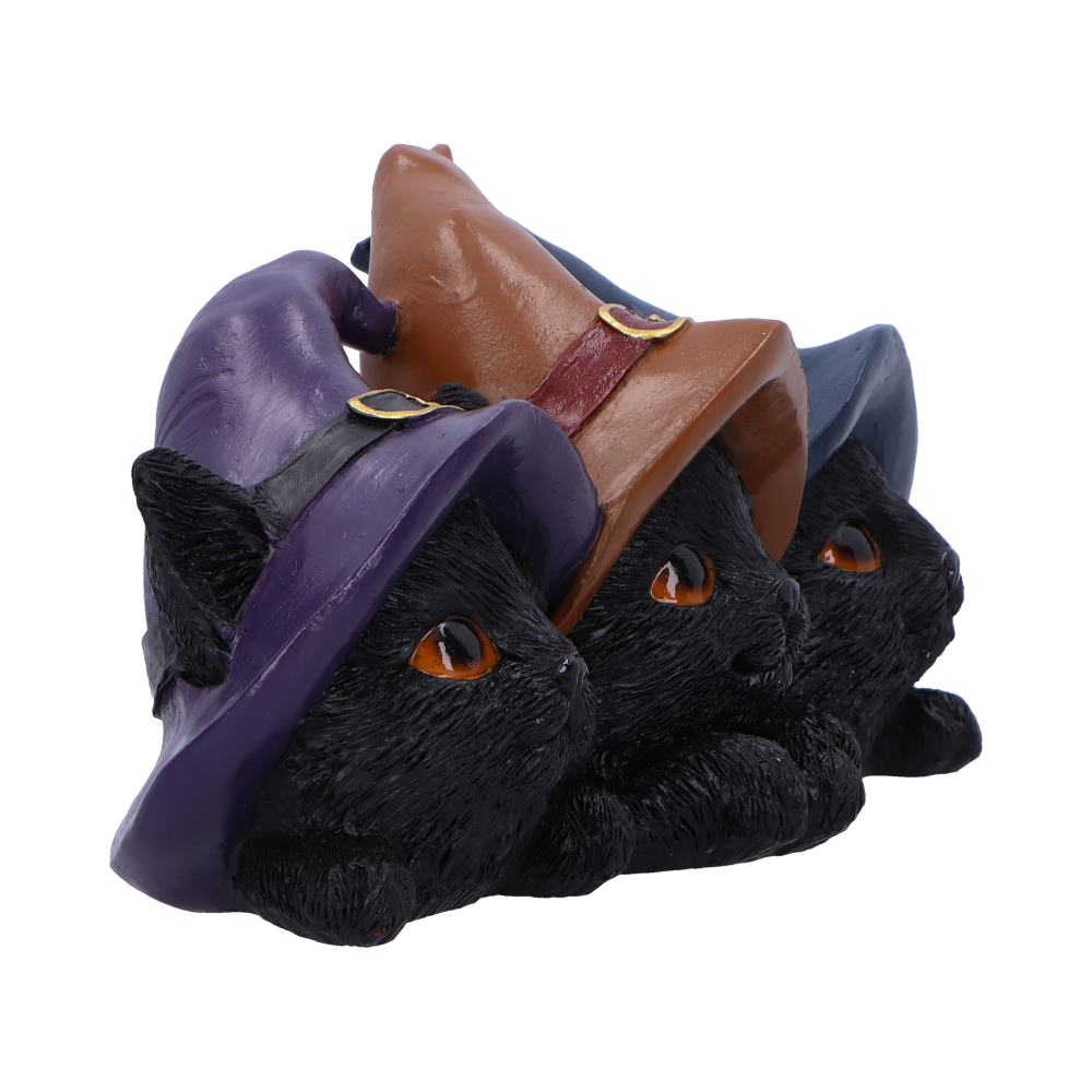 Trio of Mischief Witches Cats Figurine - Image 4