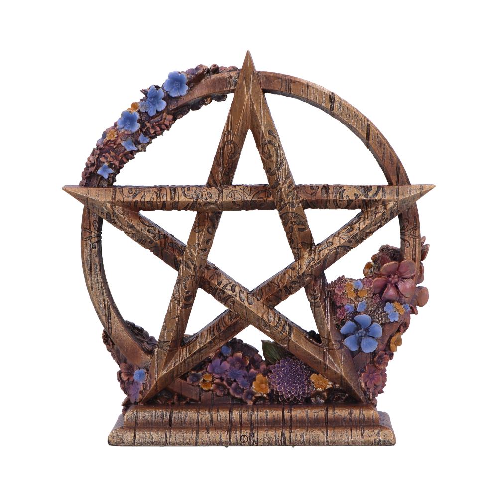 Spring Floral Decorative Pentagram Ornament - Image 3