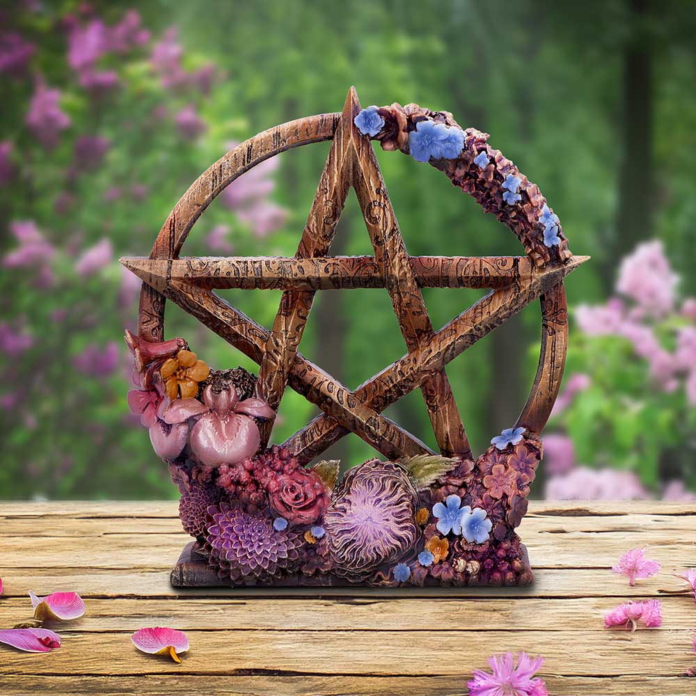 Spring Floral Decorative Pentagram Ornament - Image 5