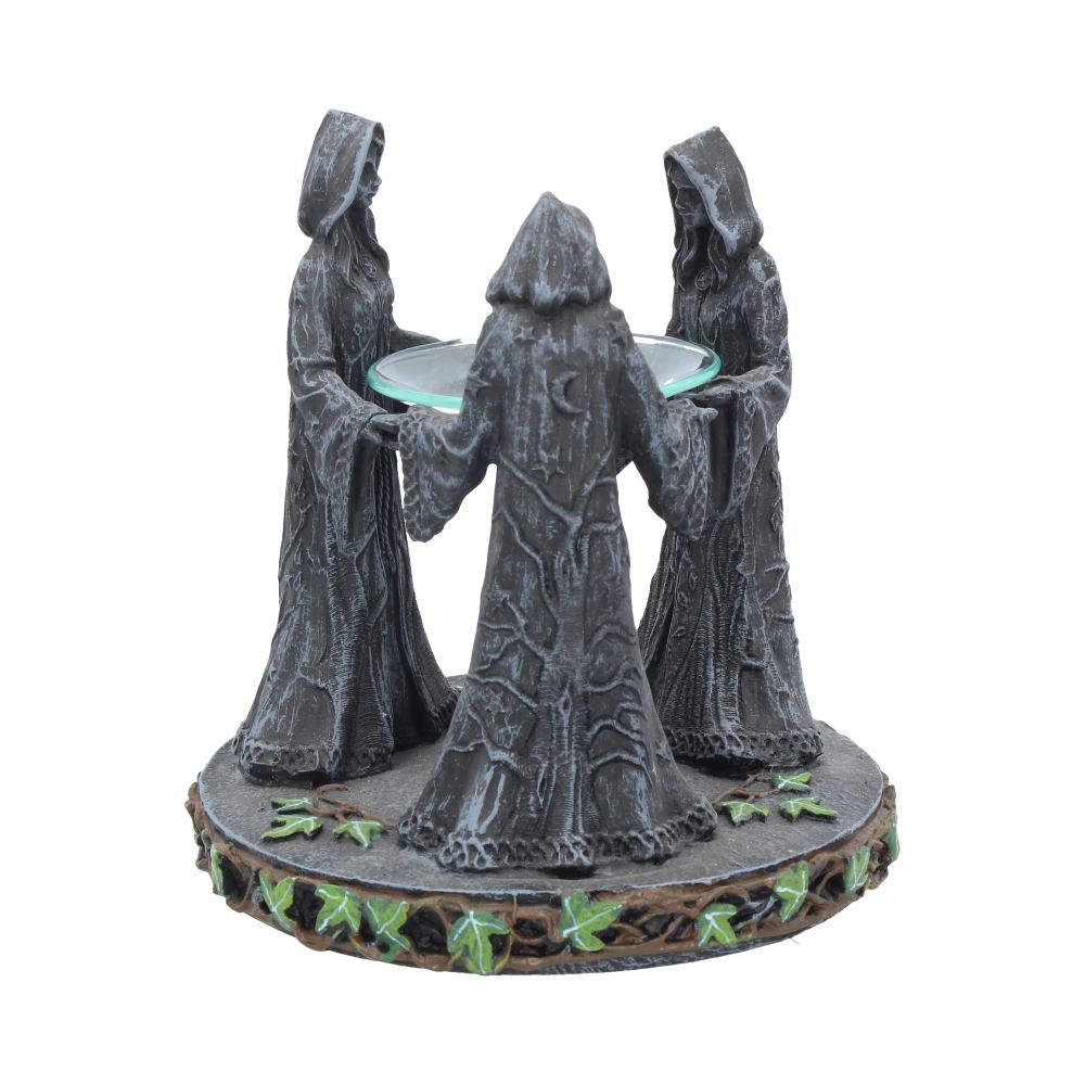 Pagan Magik Circle Triple Moon Oil Burner. (16cm) - Image 4