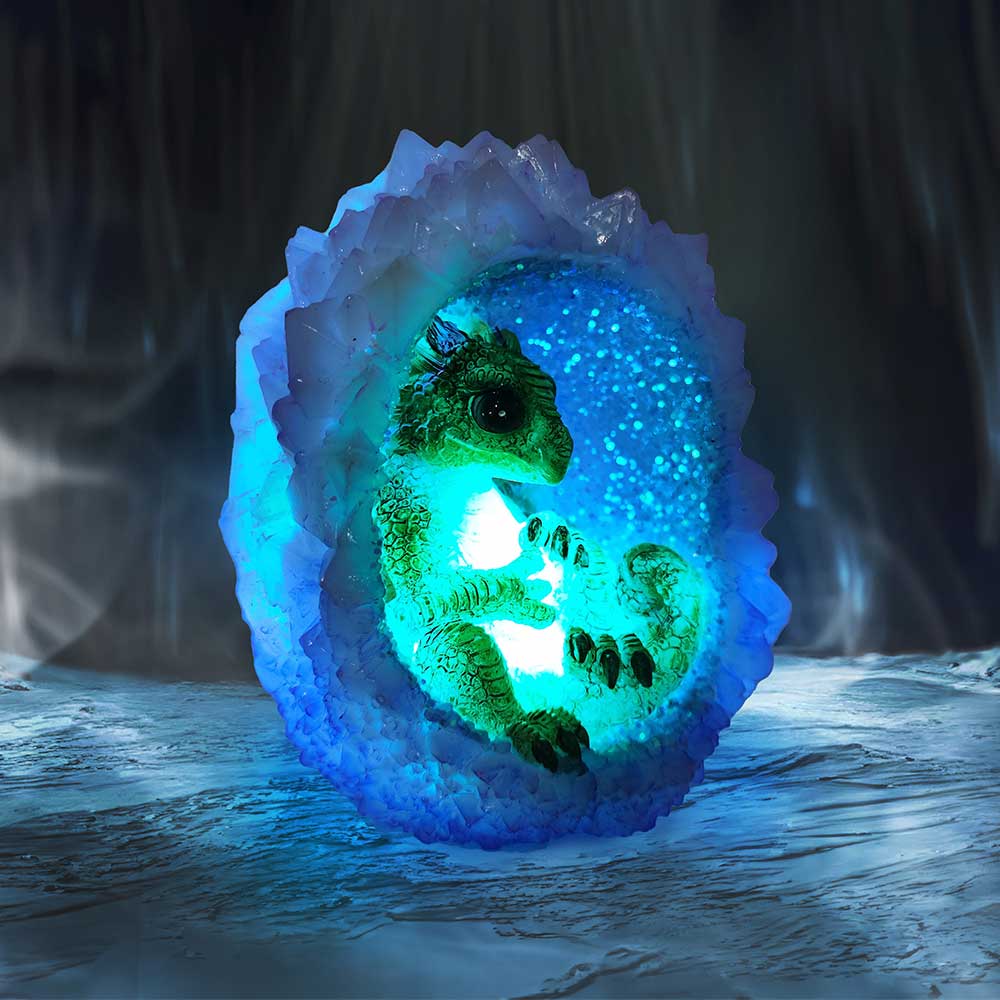 Geode Nest (Green) Illuminating Figurine - Image 4